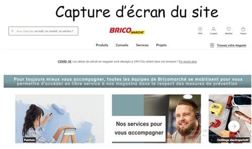 Accéder au site www.bricomarche.com espace client