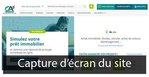 Accéder à mes comptes Crédits Agricole Sud Rhône Alpes