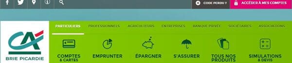 consultation d'un compte en ligne sur www.ca-briepicardie.fr