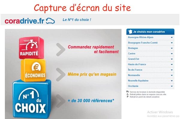 Accéder à coradrive.fr