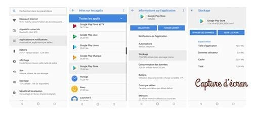 Google play store ne fonctionne pas