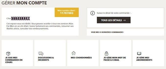 gérer mon compte atlas for men