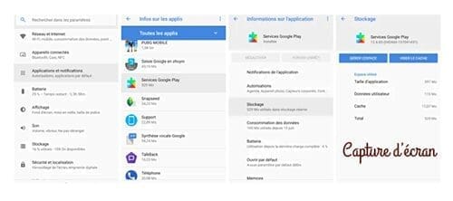 Google play store ne cesse de s'arrêter