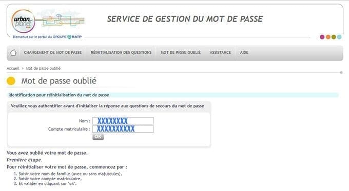 probelem connexion webmail ratp