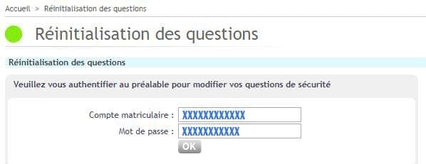 reinitialisation question secretes webmail ratp