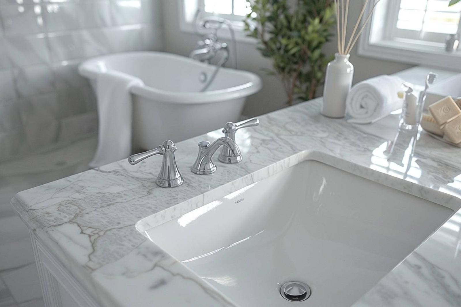 Quel matériau choisir pour un plan de travail dans une salle de bain ?