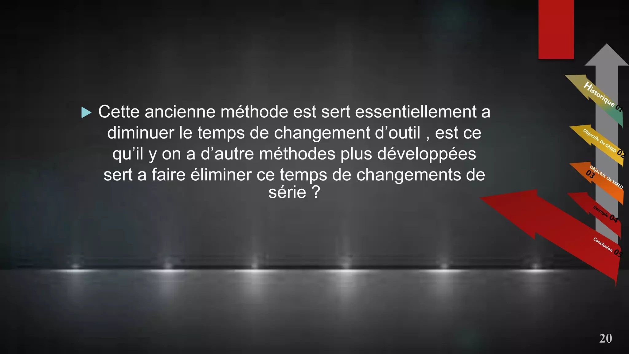 Opérateur effectuant un changement de série rapide sur une machine d'atelier selon la méthode SMED