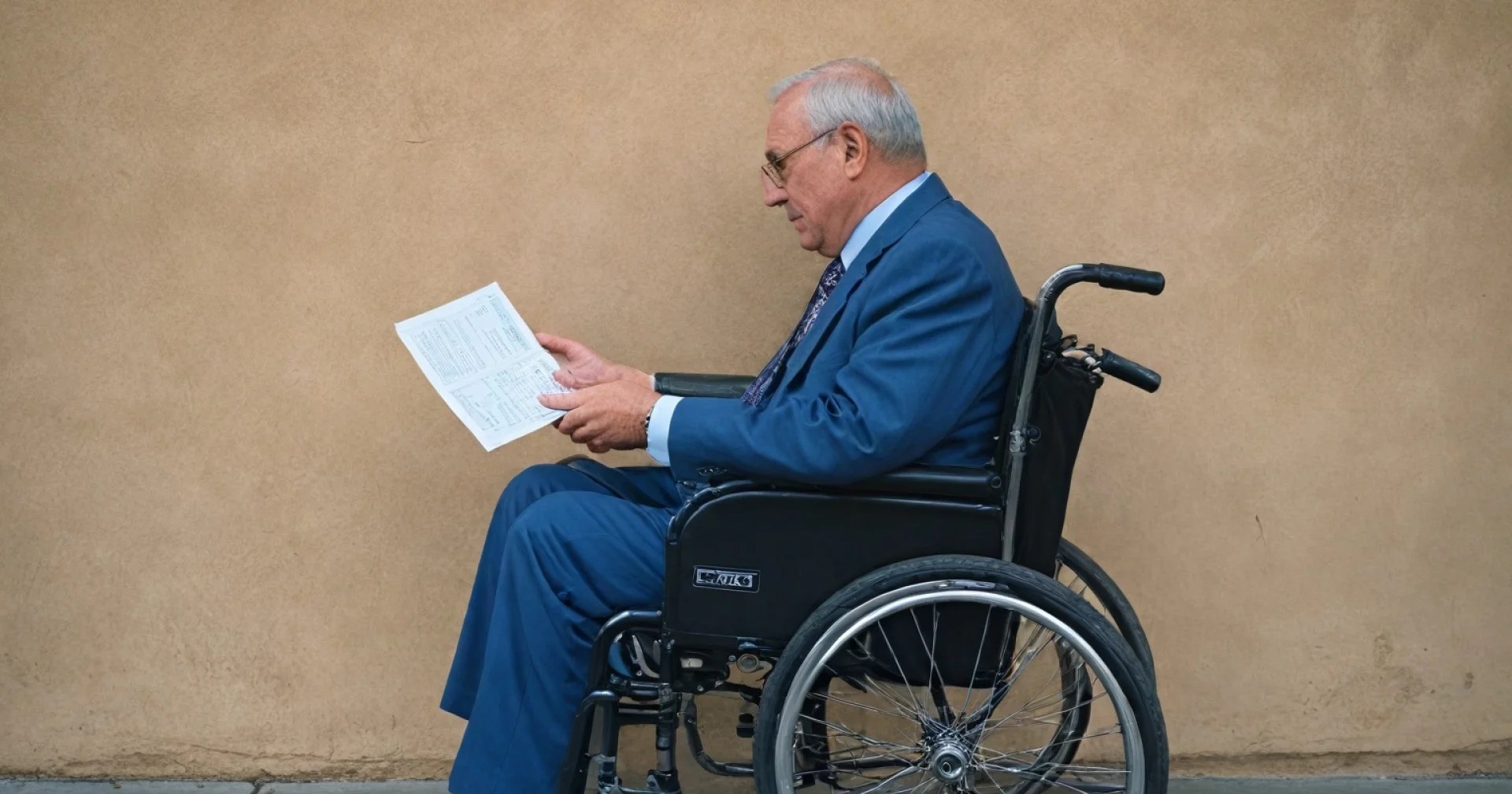 Déclaration de revenus remplie par une personne reconnue travailleur handicapé, avec sa carte mobilité inclusion posée à côté